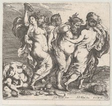 The drunken Silenus, accompanied by nymphs and satyrs, 1632. Creator: Willem Panneels.