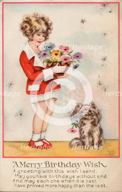 A Merry Birthday Wish, c1932. Creator: Unknown.