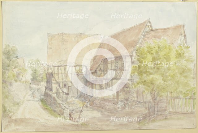 Old farmhouse in Mammelshain in the Taunus Mountains, c1850-1900. Creator: Peter Becker.