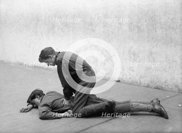 Boy Scouts Training Demonstration, 1912. Creator: Harris & Ewing.