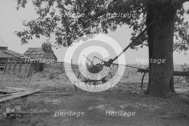 A sharecropper's yard, Hale County, Alabama, 1936. Creator: Walker Evans.