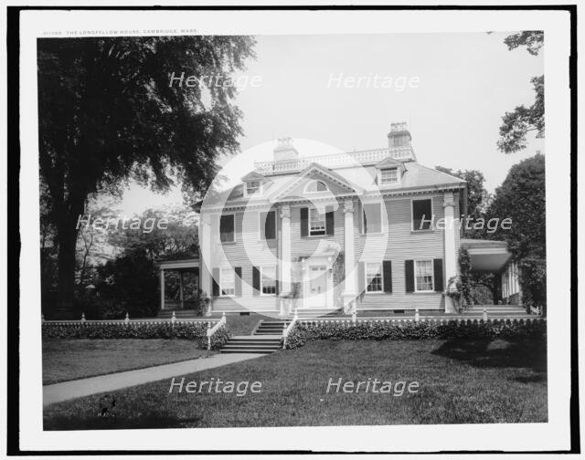 The Longfellow House, Cambridge, Mass., between 1890 and 1899. Creator: Unknown.