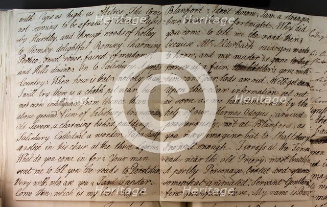 Letter from Hester Pitt, between 1766 and 1770. Creator: Hester Stanhope.