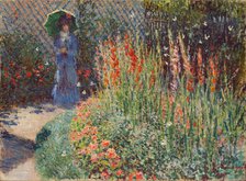 Rounded Flower Bed (Corbeille de fleurs), 1876. Creator: Claude Monet.