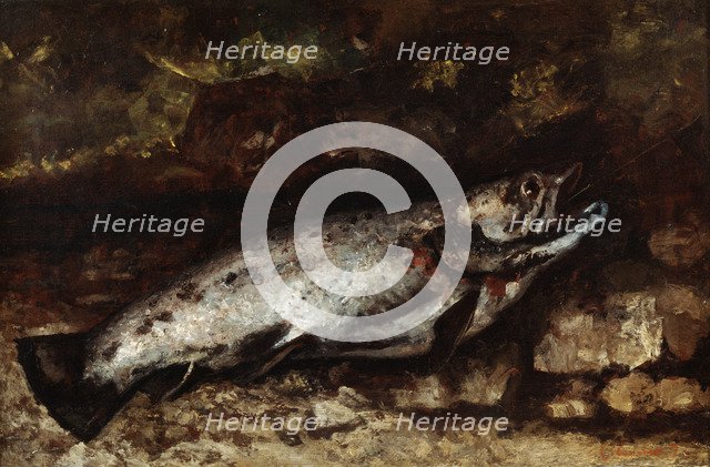 'The Trout', 1873. Artist: Gustave Courbet