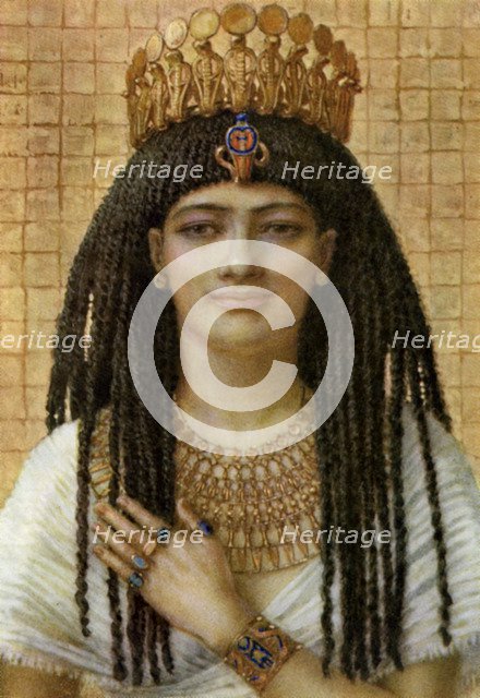 Mutnezemt, Ancient Egyptian queen of the 18th dynasty, 14th-13th century BC (1926).  Artist: Winifred Mabel Brunton