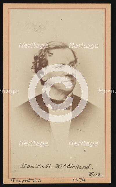 Portrait of Robert McClelland (1807-1880), 1876. Creator: Gottschalk Grelling.