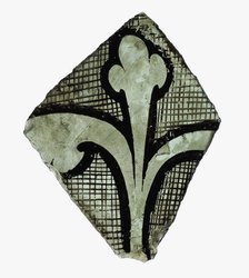 Glass Fragment, French, 13th century. Creator: Unknown.