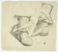 Seventeenth Century Boots of Standing Figure, n.d. Creator: John Downman.