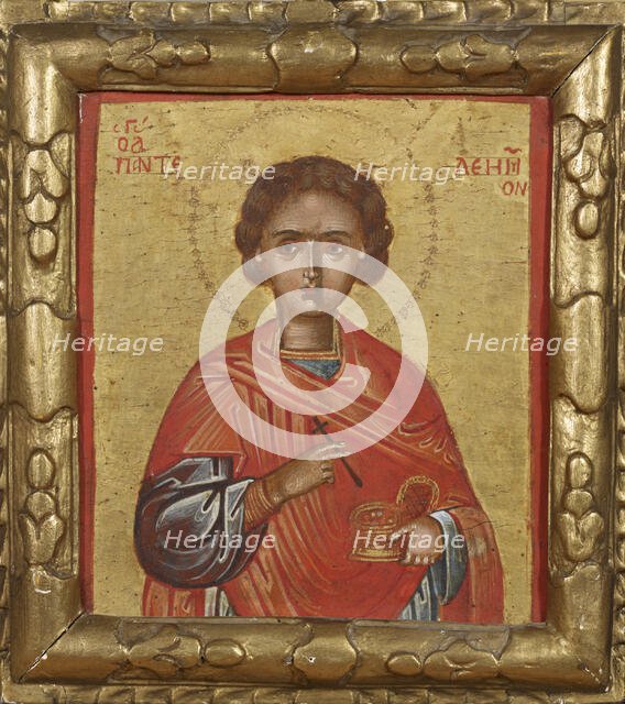 Saint Panteleimon, Cretan icon, 1550-1599. Creator: Unknown.