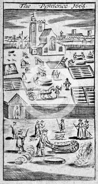 'The Pestelence 1665', 1665. Artist: Anon
