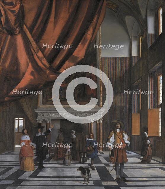 Interior of the Council Chamber of Amsterdam Town Hall, 1663. Creator: Pieter de Hooch.