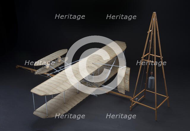 Model, Static, 1905  Wright Flyer, 1953. Creator: Joseph D. Fallo.