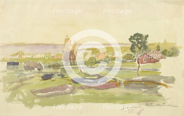 Landscape Study from Bomarsund, 1895. Creator: Victor Westerholm.