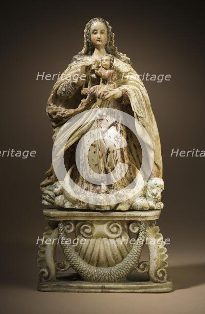 Virgin of Carmen with the Christ Child (Virgen del Carmen con el Niño Jesús), 18th century. Creator: Unknown.