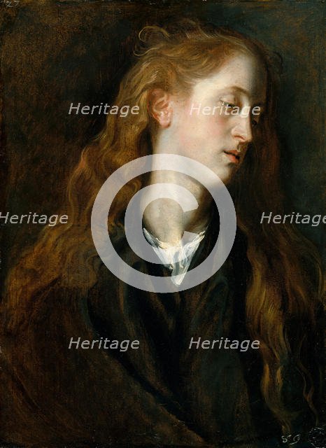 Study Head of a Young Woman, ca. 1618-20. Creator: Anthony van Dyck.