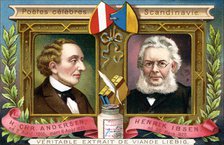 Hans Christian Anderson and Henrik Ibsen, c1900. Artist: Unknown