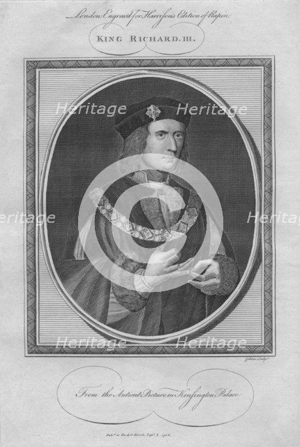 King Richard III, 1786.  Artist: Anon.