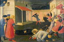 The Martyrdom of Saint Mark (Predella of the Tabernacle of the Linaioli) , ca. 1433. Creator: Angelico, Fra Giovanni, da Fiesole (ca. 1400-1455).