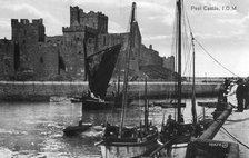 Peel castle, Isle of Man, 20th century. Artist: Unknown