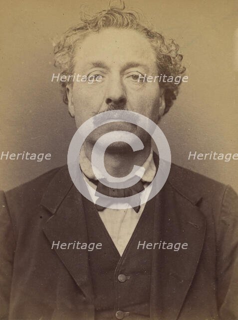 Jamard. Alphonse, Ernest. 51 ans, né à Paris. Distillateur. Anarchiste. 28/2/94., 1894. Creator: Alphonse Bertillon.