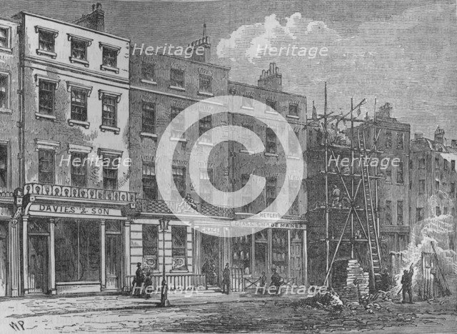 Wigmore Street, Westminster, London, 1820 (1878). Artist: Thomas Hosmer Shepherd.