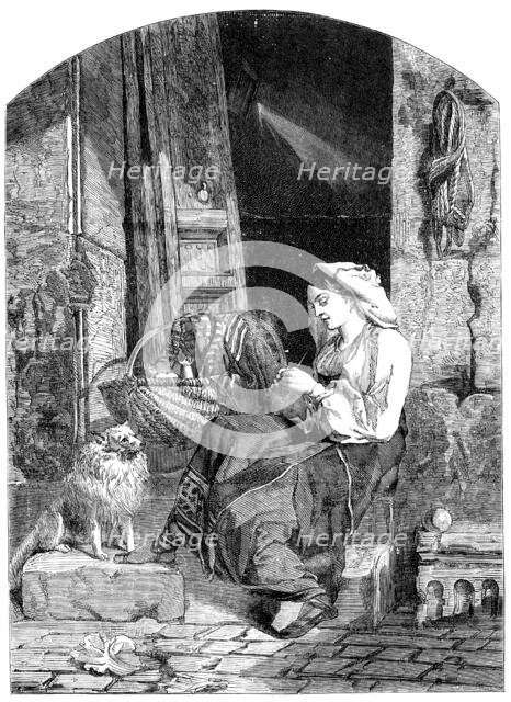 "La Culla" - painted by Williams - one of the prize pictures of the Glasgow Art Union, 1858. Creator: Unknown.