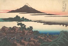 Dawn at Isawa in Kai Province (Koshu Isawa no akatsuki), from the series Thirty-six..., ca. 1830-32. Creator: Hokusai.