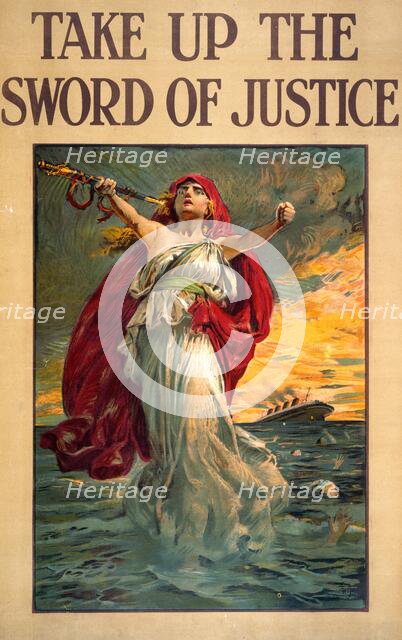 Take up the sword of justice , 1915. Creator: Partridge, Sir Bernard (1861-1945).