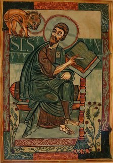 St. Mark from the Godescalc Gospel Lectionary, 781-783 (1947). Artist: Godescalc.