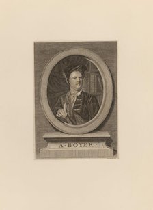 Portrait of Abel Boyer (1667-1729), 1783. Creator: Basire, James (1730-1802).