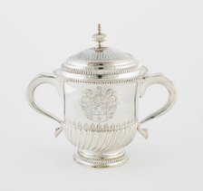 Two-Handled Cup with Cover, London, 1698/99. Creator: Isaac Dighton.