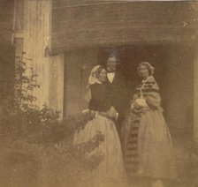 [Countess Canning with Guests, Government House, Allahabad], 1858. Creator: John Constantine Stanley.