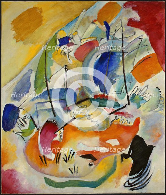 Improvisation 31 (Sea Battle). Artist: Kandinsky, Wassily Vasilyevich (1866-1944)
