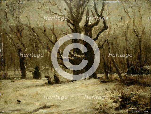 Winter Landscape, 1850-1877. Creator: Gustave Courbet.