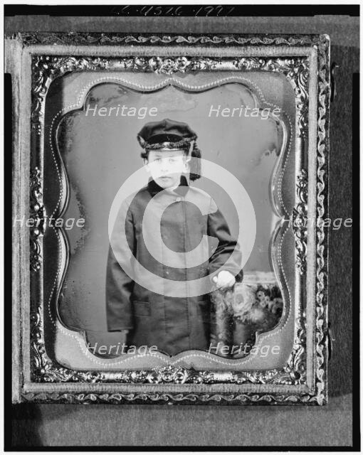 George Leverett Stowell as a boy, three-quarter length portrait, standing..., ca. 1855. Creator: Abraham Bogardus.