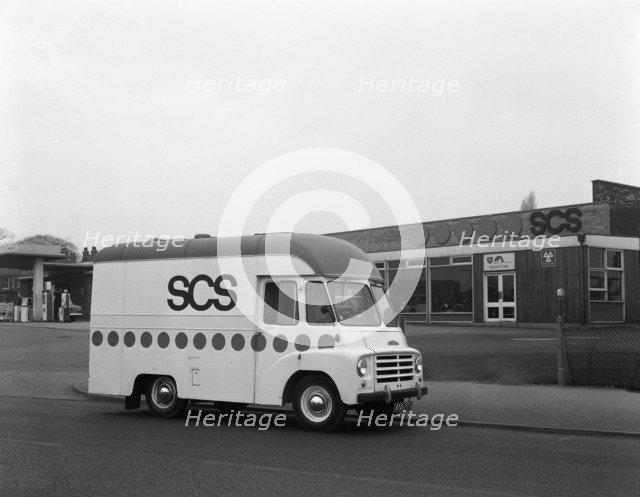 Early 1960s Austin LD high top van (mobile Shop), Scunthorpe, Lincolnshire, 1965. Artist: Michael Walters