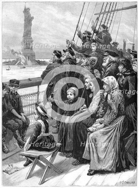 'Entering the New World', 1892. Artist: Charles Joseph Staniland