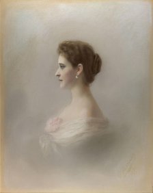 Portrait of Grand Duchess Elizaveta Fyodorovna, Princess Elizabeth of Hesse and by Rhine, 1896. Creator: Viskovatova, Ekaterina Ieronimovna (1838-1911).