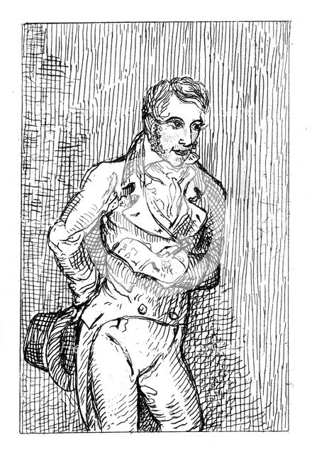 George Cruikshank (1792-1878), English caricaturist and book illustrator, 1811.Artist: George Cruikshank
