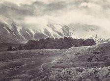 Distant View of the Cedars of Lebanon, ca. 1857. Creator: Francis Frith.