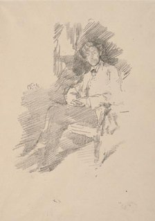 Walter Sickert, 1895. Creator: James McNeill Whistler (American, 1834-1903).