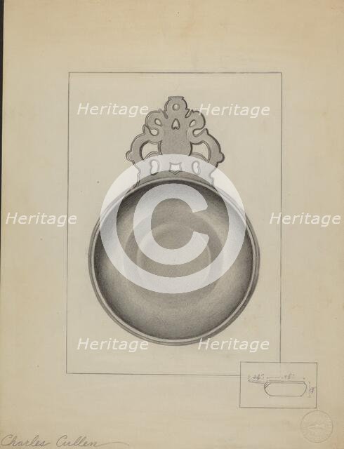 Pewter Porringer, c. 1936. Creator: Charles Cullen.