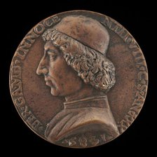 Bernardino Gamberia, 1455-1507, Private Chamberlain of Innocent VIII [obverse], 1485. Creator: Niccolo Fiorentino.