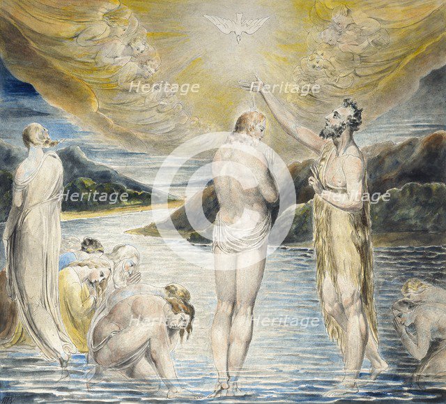The Baptism of Christ, c1803. Artist: William Blake.