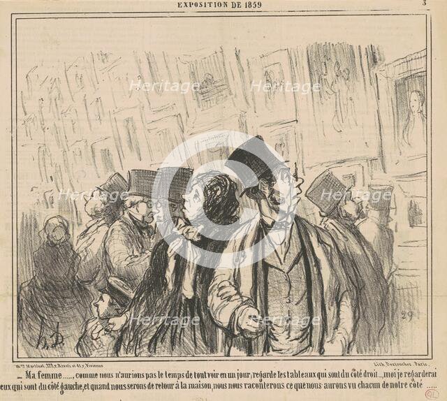 Ma femme ..., comme nous n'aurions pas ..., 19th century. Creator: Honore Daumier.