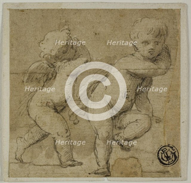 Two Putti, c. 1590. Creator: Unknown.