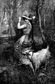"Springtime" - after M. Bernard, 1890.  Creator: Unknown.