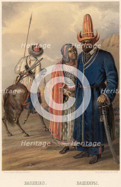 Bashkirs, 1862. Creator: Zakharov.