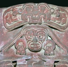 Zapotec pottery figure of an 'old man god', 5th century. Artist: Unknown